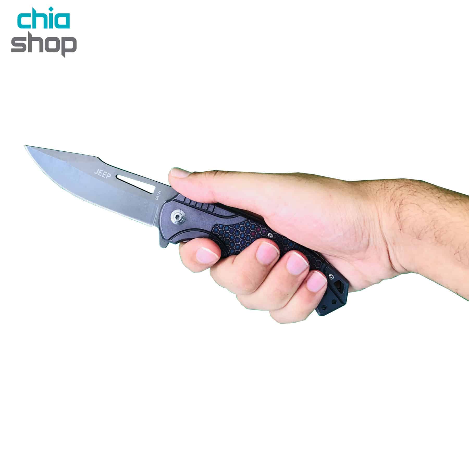 چاقو تاشو شکاری جیپ مدل JEEP DA141 Knife
